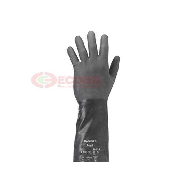 Găng tay butyl tái sử dụng Ansell AlphaTec 38-514