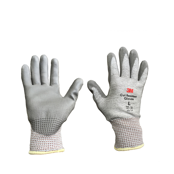 Găng tay chống cắt cấp độ 3, xám trắng, (L)