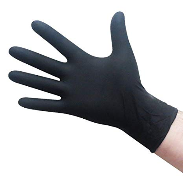Găng tay Nitrile màu đen 4g size M