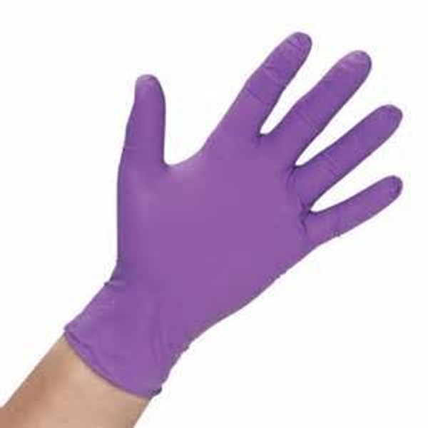 Găng tay phòng sạch Nitrile 3.3g màu tím size M 