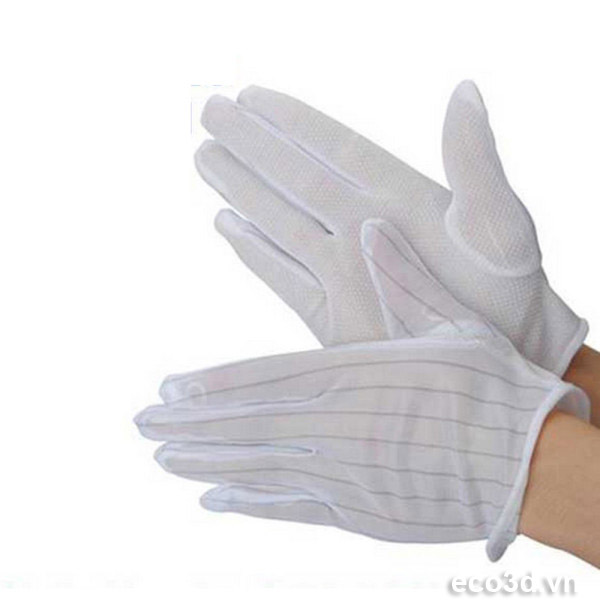 găng tay phòng sạch chống tĩnh điện chấm hạt PVC