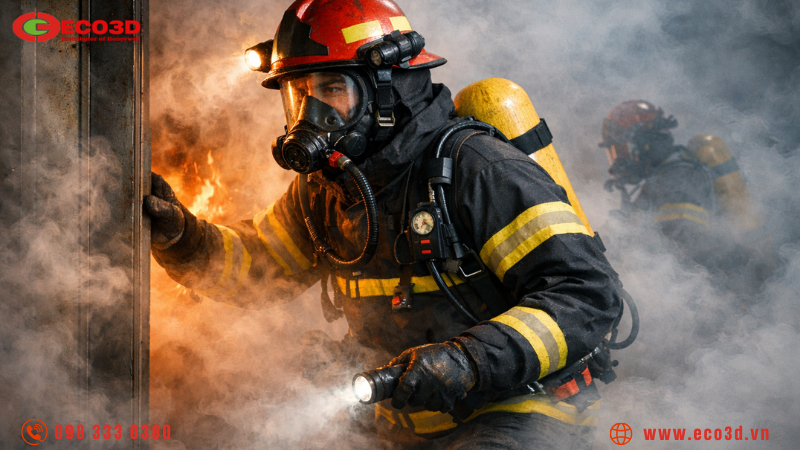 SCBA là gì? Giải pháp bảo vệ hô hấp trong môi trường thiếu oxy và khói độc 