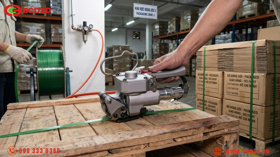 Máy đóng đai là gì? Xu hướng sử dụng trong đóng gói hiện nay