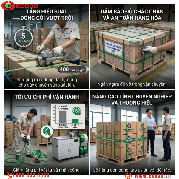 V&igrave; sao m&aacute;y đ&oacute;ng đai ng&agrave;y c&agrave;ng được sử dụng phổ biến?