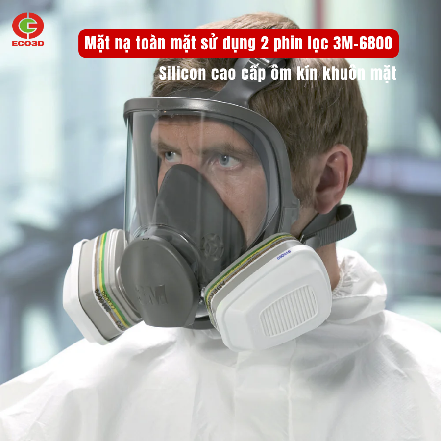Mặt nạ ph&ograve;ng độc 3M 6800