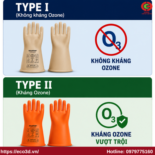 Phân loại Type theo khả năng kháng Ozone