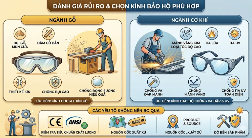 Cách chọn kính chống tia Laser theo bước sóng