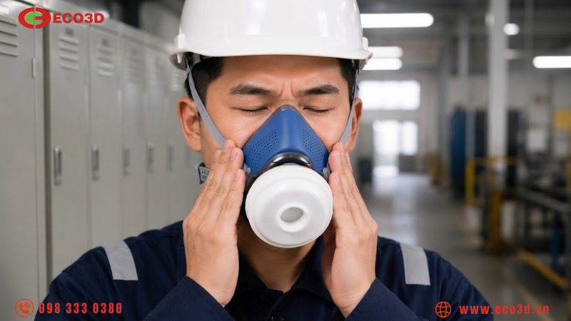 Độ k&iacute;n kh&iacute;t mặt nạ nửa mặt theo chuẩn GB2890-2022 phụ thuộc v&agrave;o yếu tố n&agrave;o?