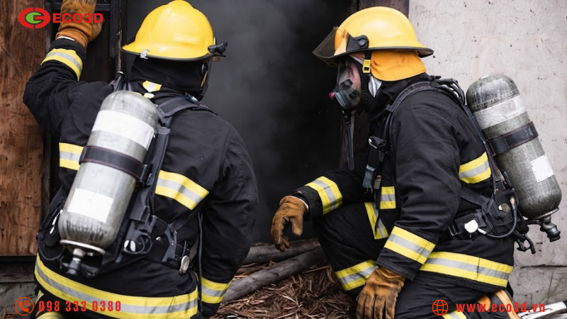 SCBA được sử dụng như thế n&agrave;o trong m&ocirc;i trường đ&oacute;ng t&agrave;u?