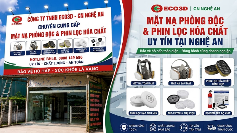 Địa Chỉ Mua Mặt Nạ Phòng Độc & Phin Lọc Hóa Chất Uy Tín Tại Nghệ An