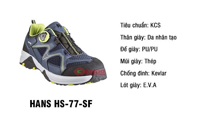 Chi tiết giày bảo hộ Hàn Quốc HS-77-SF