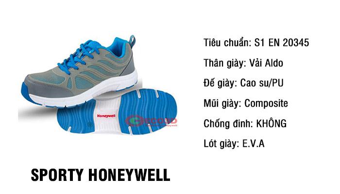 Chi tiết giày thể thao Sporty Honeywell