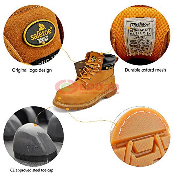 Giày bảo hộ cổ cao M-8173 thương hiệu SafeToe