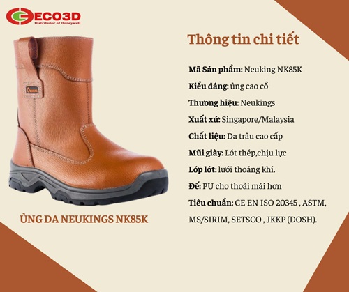 Ủng da bảo hộ Neukings NK85K