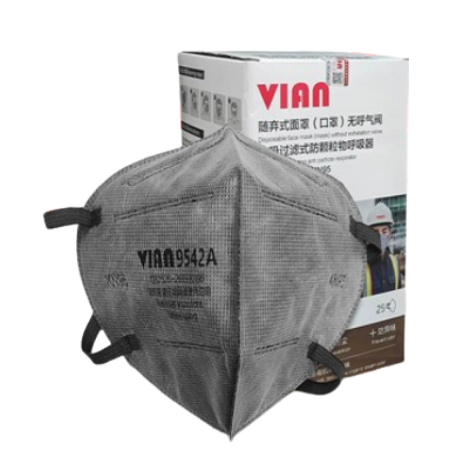 Khẩu trang than hoạt tính màu xám Vian 9542A