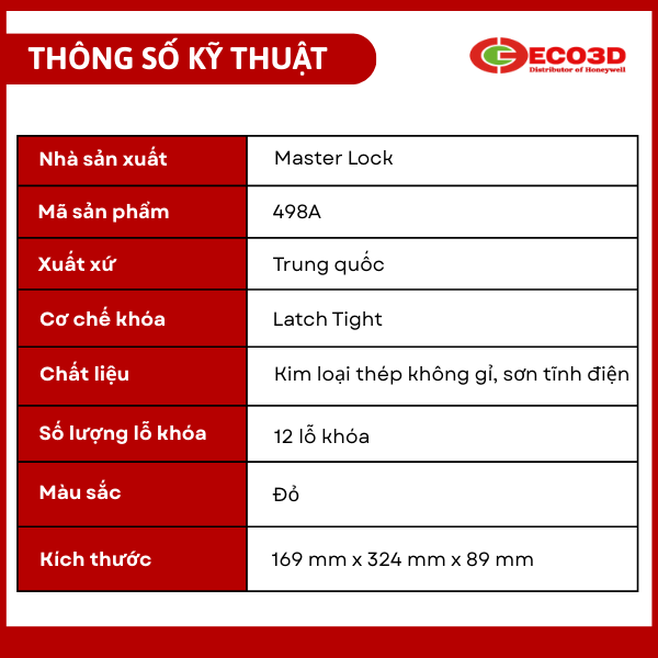 Hộp khóa nhóm di động Latch Tight 498A