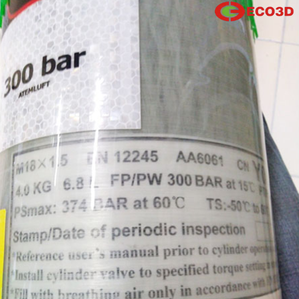 B&igrave;nh thở Fenzy SCBA Aeris Confort Type 2 6.9L / 300 Bar