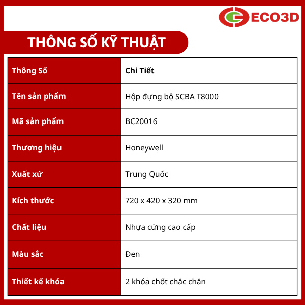  Hộp đựng bộ SCBA T8000