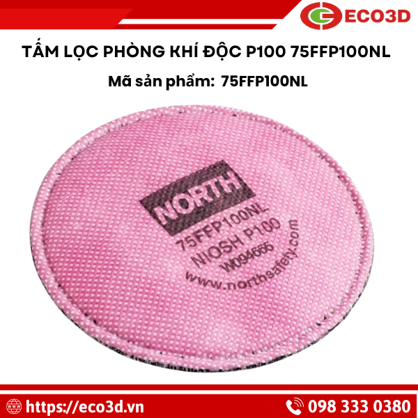 Tấm lọc phòng khí độc North P100