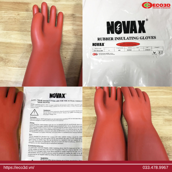 Đặc điểm nổi bật của găng tay cao su Novax cao áp 36000V