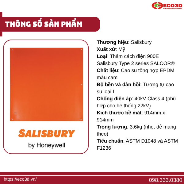 Thảm cách điện Salisbury 22kv 900E-ES