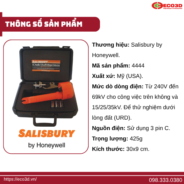 Thông số kỹ thuật chi tiết của model Salisbury 4444