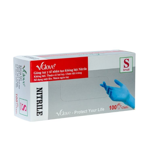 Găng tay Vglove Nitrile không bột