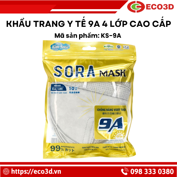 Khẩu trang y tế 9A 4 lớp