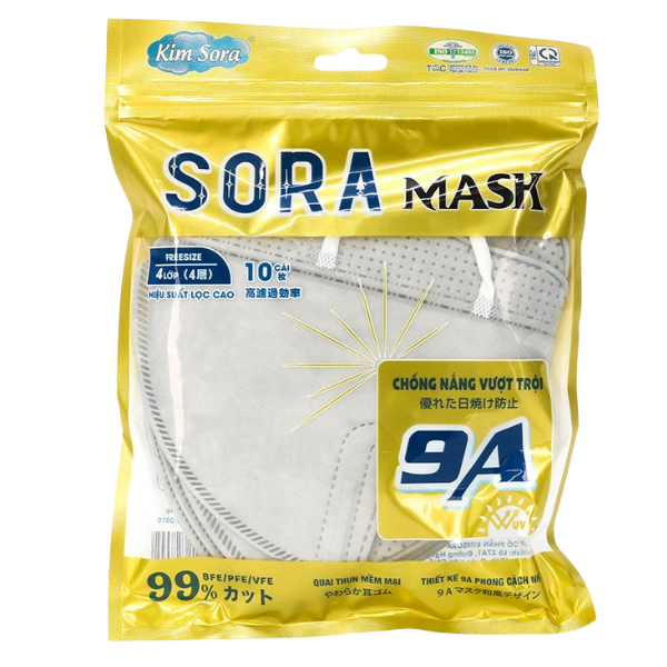 Khẩu trang y tế 9A Kim Sora 4 lớp 