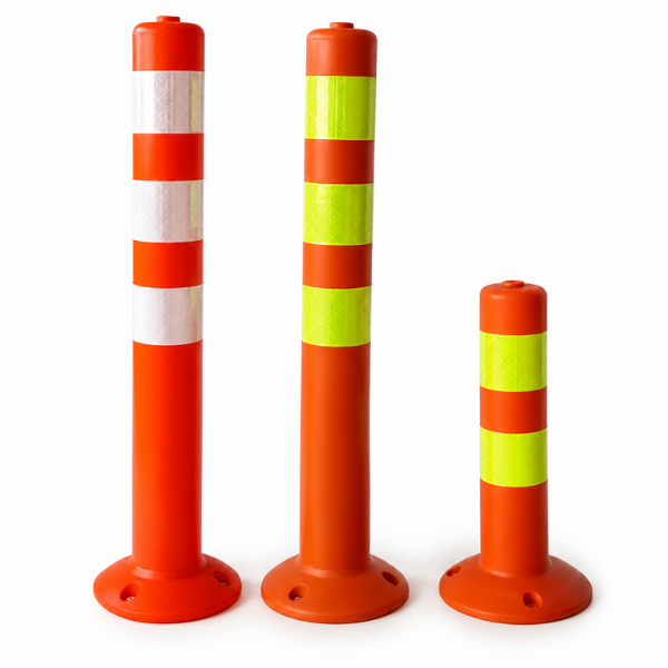 Cọc tiêu phản quang nhựa PE cao 75 cm