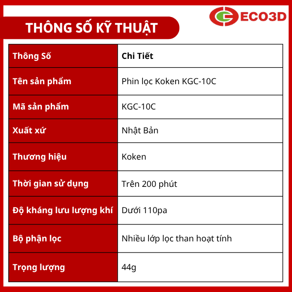 Phin lọc Koken KGC-10C