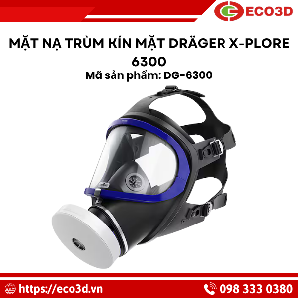 Mặt nạ tr&ugrave;m k&iacute;n mặt Dr&auml;ger X-plore 6300