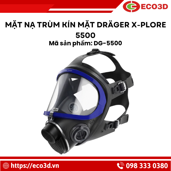 Mặt nạ tr&ugrave;m k&iacute;n mặt Dr&auml;ger X-plore 5500