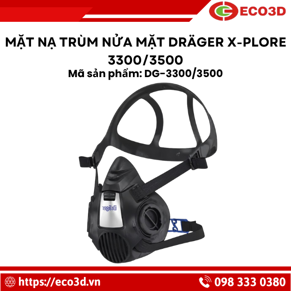Mặt nạ tr&ugrave;m nửa mặt Dr&auml;ger X-plore 3300/3500