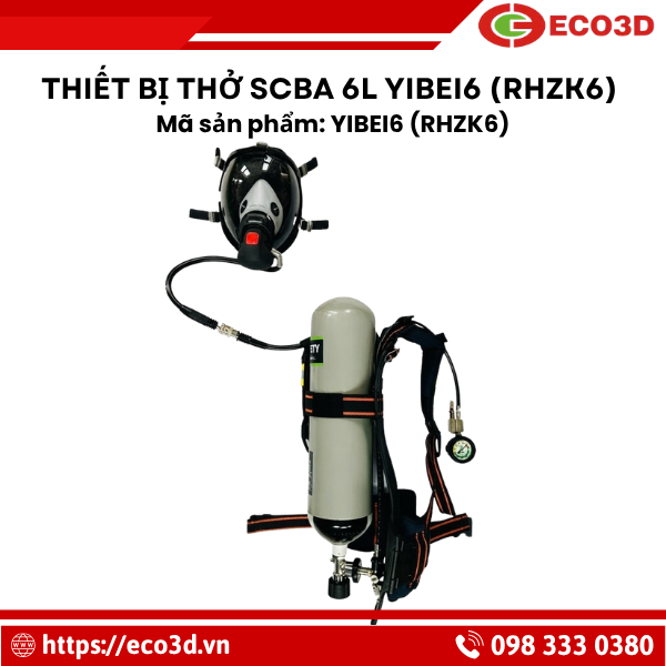 Thiết bị thở SCBA 6L YIBEI6 (RHZK6)