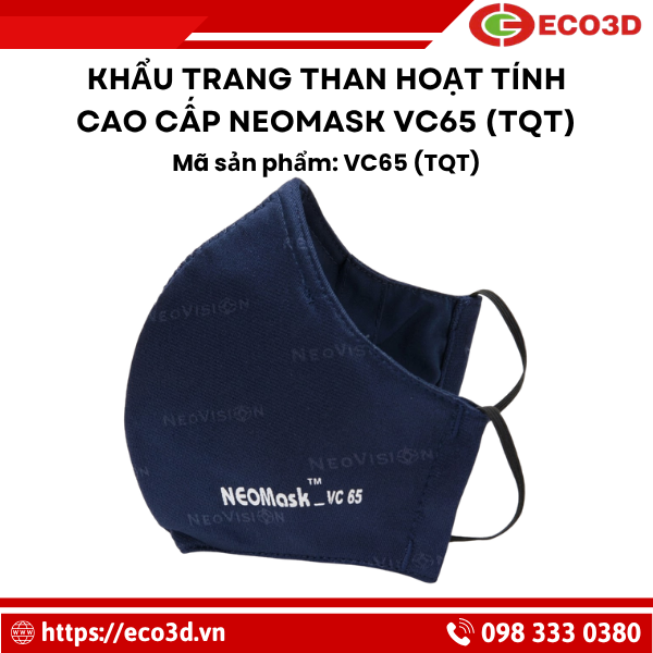 Khẩu trang than hoạt t&iacute;nh cao cấp NeoMask VC65 (TQT)