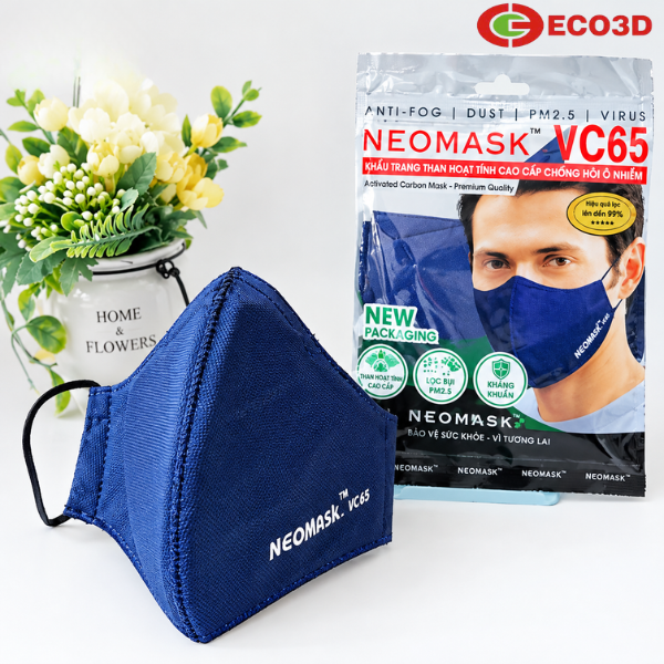 Khẩu trang than hoạt t&iacute;nh cao cấp NeoMask VC65 (TQT)