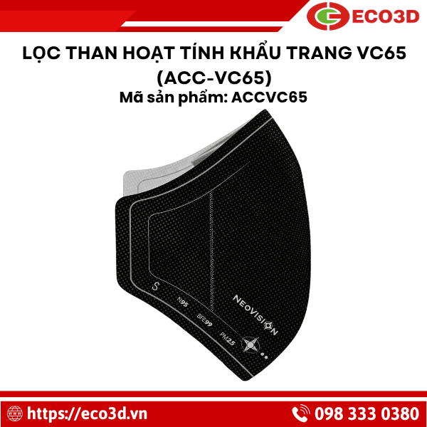 Lọc than hoạt t&iacute;nh khẩu trang VC65 (ACC-VC65) NeoVision