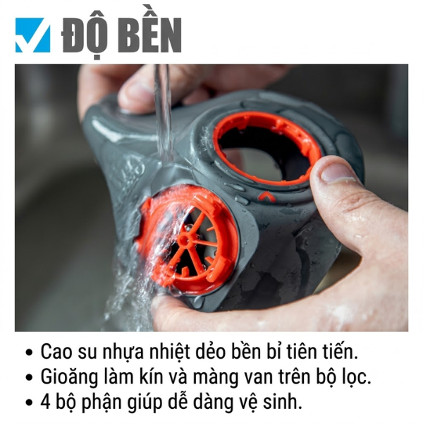 Mặt nạ ph&ograve;ng độc nửa mặt JSP Force Typhoon&trade; 8