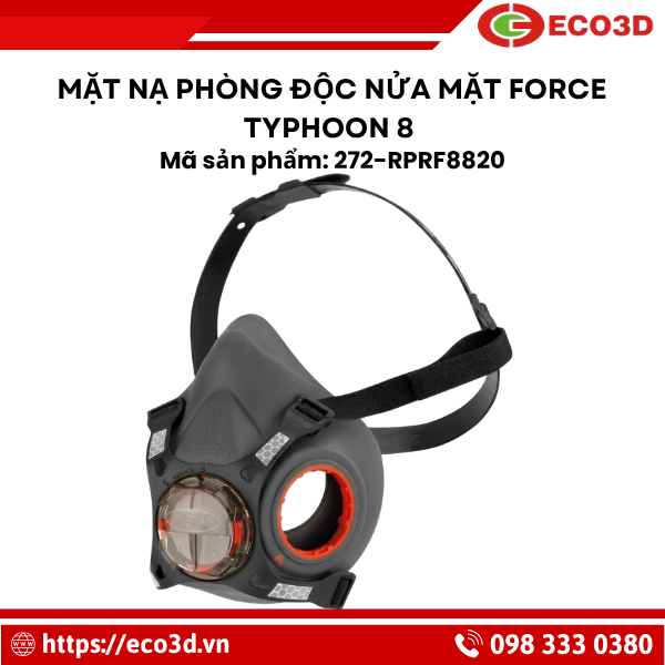 Mặt nạ ph&ograve;ng độc nửa mặt JSP Force Typhoon&trade; 8