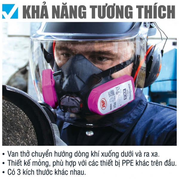 Mặt nạ ph&ograve;ng độc nửa mặt JSP Force Typhoon&trade; 8