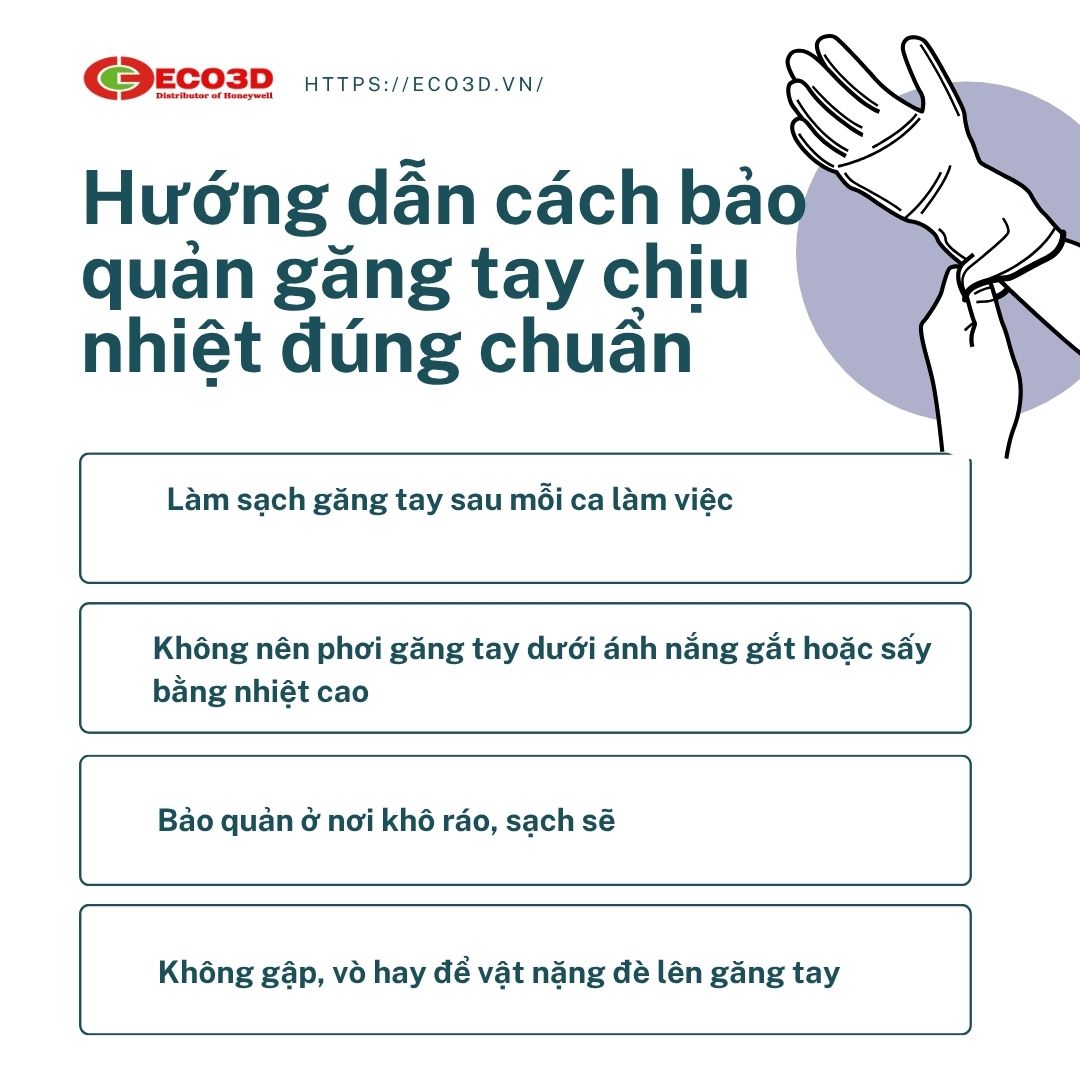 Cách bảo quản găng tay chịu nhiệt một cách hiệu quá