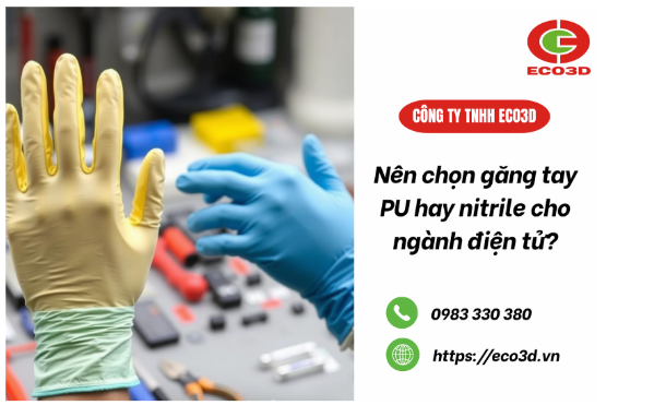 Nên chọn găng tay PU hay nitrile cho ngành điện tử?