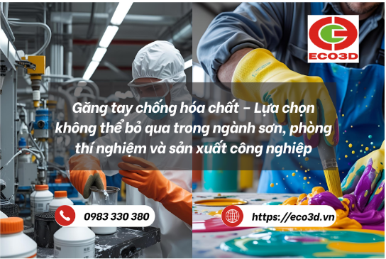 Găng Tay Chống Hóa Chất – Bảo Vệ An Toàn Trong Ngành Sơn, Phòng Lab Và Công Nghiệp Nặng