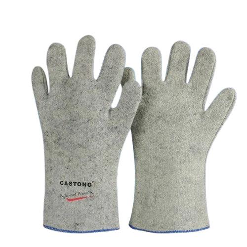 Găng tay len chịu nhiệt 300°C xanh rêu