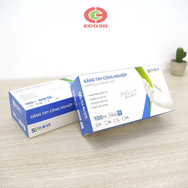 Găng tay phòng sạch Nitrile SSGlove 3.5gr/240mm