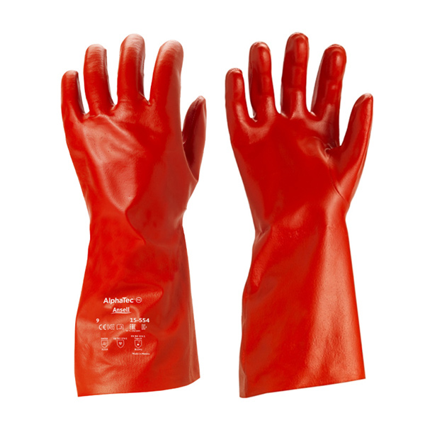 Găng tay đỏ tráng hoàn toàn Ansell PVA 15-554