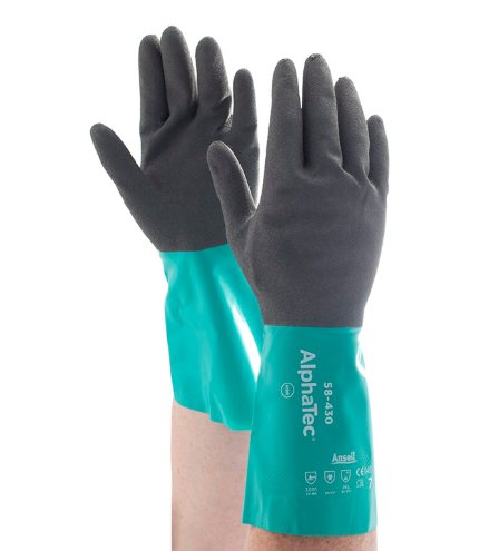 găng tay chống hóa chất ansell alphatec 58-430