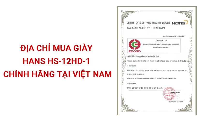 Địa chỉ mua giày Hans HS-12HD-1 chính hãng tại Việt Nam   