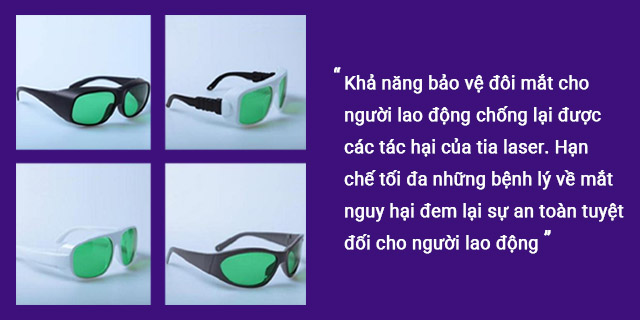khả năng bảo vệ đôi mắt cho người lao động chống lại được các tác hại của tia laser